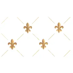 Fleur de Lis Wallpaper Wall Stencil | 1812 by Designer Stencils | Pattern Stencils | Reusable Stencils for Painting | Safe & Reusable Template for Wall Decor | Try This Stencil Instead of a Wallpaper | Easy to Use & Clean Art Stencil Pattern