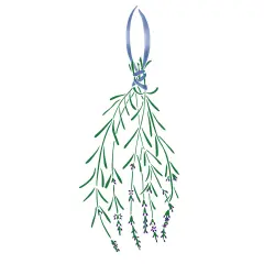 Hanging Lavender Wall Stencil | 2218 by Designer Stencils | Floral Stencils | Reusable Art Craft Stencils for Painting on Walls, Canvas, Wood | Reusable Plastic Paint Stencil for Home Makeover | Easy to Use & Clean Art Stencil