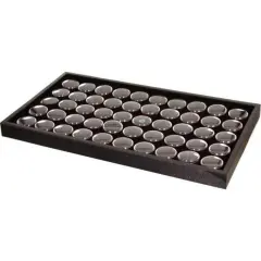 50 Black Foam Gem Jars & Stackable Display Tray