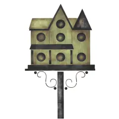 Victorian Birdhouse Wall Stencil | 1524 by Designer Stencils | Outdoor Stencils | Reusable Art Craft Stencils for Painting on Walls, Canvas, Wood | Reusable Plastic Paint Stencil for Home Makeover | Easy to Use & Clean Art Stencil