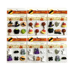 Buttons Galore and More 3D Novelty Buttons &ndash; Halloween Button Bundle - 36 Pcs - Halloween Group 6