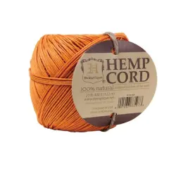 Hemptique #20 1mm Hemp Cord Balls Jewelry Making Macrame Crochet Crafting Gift Wrapping Outdoor Gardening Orange