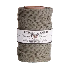 Hemptique 1mm #20 Hemp Cord Spools Jewelry Making Macrame Crochet Crafting Gift Wrapping Dusty olive