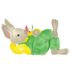 Lying Down Bunny Wall Stencil | 1897 by Designer Stencils | Animal & Nature Stencils | Reusable Art Craft Stencils for Painting on Walls, Canvas, Wood | Reusable Plastic Paint Stencil for Home Makeover | Easy to Use & Clean Art Stencil