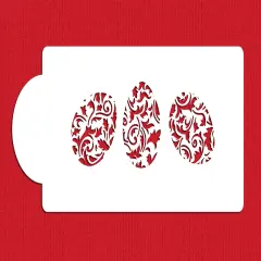 Ornamental Eggs Cake Stencil | C103 by Designer Stencils | Cake Decorating Tools |