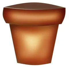 Single Clay Pot Wall Stencil | 1586 by Designer Stencils | Reusable Art Craft Stencils for Painting on Walls, Canvas, Wood | Reusable Plastic Paint Stencil for Home Makeover | Easy to Use & Clean Art Stencil