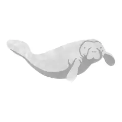 Single Manatee Wall Stencil | 2453 by Designer Stencils | Animal & Nature Stencils | Reusable Art Craft Stencils for Painting on Walls, Canvas, Wood | Reusable Plastic Paint Stencil for Home Makeover | Easy to Use & Clean Art Stencil