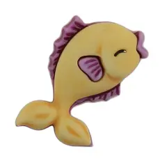 Buttons Galore and More 3D Bulk Buttons - Fishies - 25 Buttons