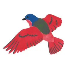 Painted Bunting Bird Wall Stencil | 1697 by Designer Stencils | Animal & Nature Stencils |