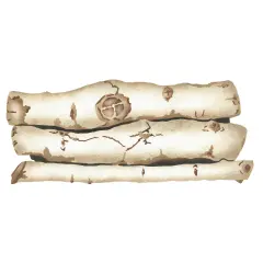 Fireplace Logs Wall Stencil | 2498 by Designer Stencils | Reusable Art Craft Stencils for Painting on Walls, Canvas, Wood | Reusable Plastic Paint Stencil for Home Makeover | Easy to Use & Clean Art Stencil