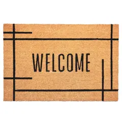 Modern Natural Welcome Doormat
