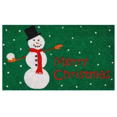 Christmas Snowman Doormat