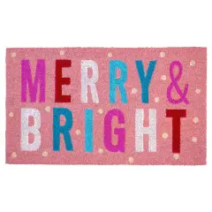 Pink Merry and Bright Doormat
