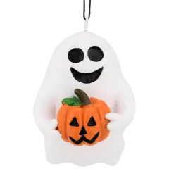 Tree Buddees Cute Friendly Ghost with Pumpkin Halloween Ornament