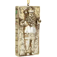 Santa Frozen in Carbonite Funny Parody Christmas Ornament