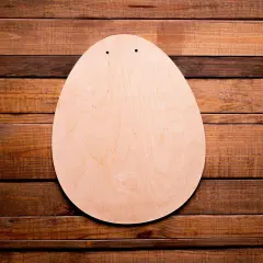 18 in. Unfinished Wooden Egg