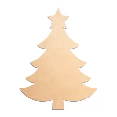 21 in. Unfinished Wooden Tree Shape