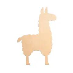 17 in. Unfinished Wooden Llama Shape