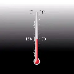 Temperature Activated Color Changing Thermochromic Paint Heat & Cold Reactive Black colorless158&deg;f