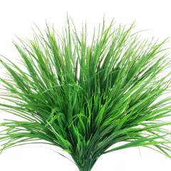 Grand Verde Wheat Grass Artificial Plants 20&rdquo; Tall Greenery Shrubs Faux Leaves UV-Resistant Real-Touch Plastic Fake Bush, Bulk 6pcs