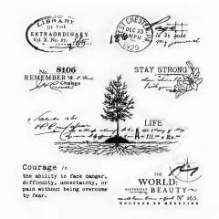 Tree of Life Photopolymer Clear Stamp Set 4x4 inch by Wintertime Crafts