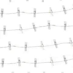 Perfect Holiday Photo Clip Silver Copper String Light - 15 LED