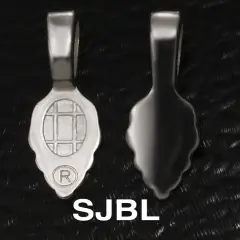 Silver Leaf Pendant Bails - Large