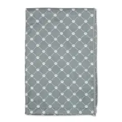 DII Gray Printed Trellis Paw Pet Towel