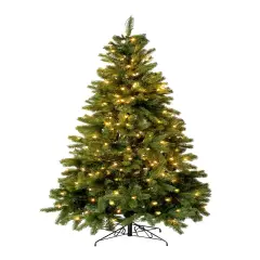 Perfect Holiday 6ft Pre-lit Nobel Fir Artificial Christmas Tree