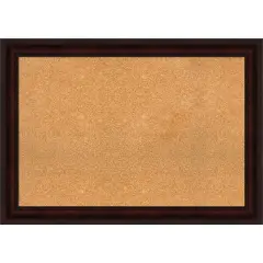 Cork Board, Coffee Bean Brown Frame - Bulletin Board, Organization Board, Pin Board