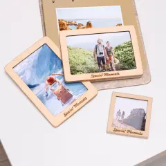 Set of 9 Wooden Photo Frames, Picture Frames, Polaroid Frame, Home Wall decor, Photo Frames for Wall, Christmas Gift