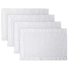 DII Off White Hemstitch Placemat (Set of 4)