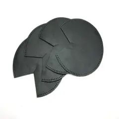 byhands Leather Patch for Bag Corner (5.1") Black