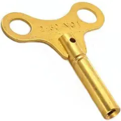 Brass Clock Winding Key Mainspring Winder Sz 1 2.5mm
