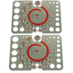 2 Gemologist Round Diamond Carat Weight Sizing Gauge