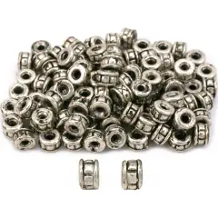 Spacer Bali Beads Antique Silver Plated 5mm Approx 100