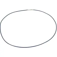 Leather Cord Necklaces Purple 16" 3Pcs