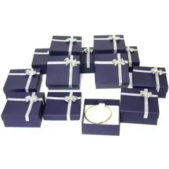 12 Bowtie Bangle Bracelet & Pocket Watch Display Boxes