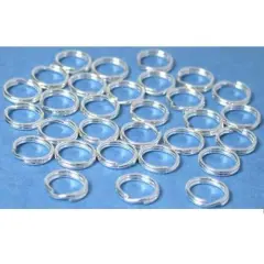 30 Split Rings Sterling Silver Charm Bracelet Parts