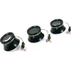 3 Jewelers Clip On Magnifiers Eyeglass Spectacle Tools