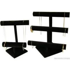2 T-Bar Bracelet & Necklace Jewelry Display Stands