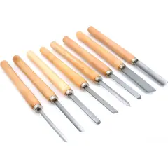 8 Wood Turning Chisel Woodworking Gouges Hobby Tool