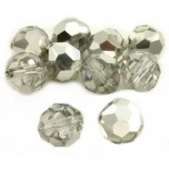 Round Faceted Crystal Beads Labrador 12mm 10Pcs