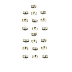 14K White Gold Earring Backs Clutch Kit 20 Pcs
