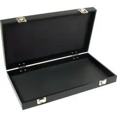 Jewelry Lock Travel Tray Black Leather Showcase Display