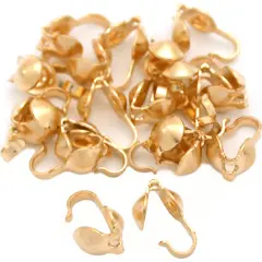 20 14K Gold Filled Clamshells Knot Covers Bead Tips