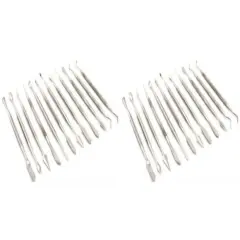 DD312 12-Piece Stainless Steel Wax Carvers Set 2-Pack