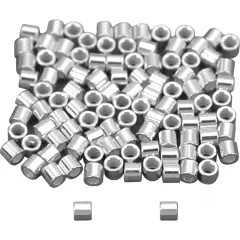 100 Sterling Silver Crimp Beads Ultra Micro 1mmx1mm