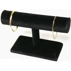 Bracelet or Watch T-Bar Display Black Velvet 7 1/2"