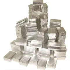 100 Silver Cotton Gift Boxes Chain & Pendant Displays 2 5/8"